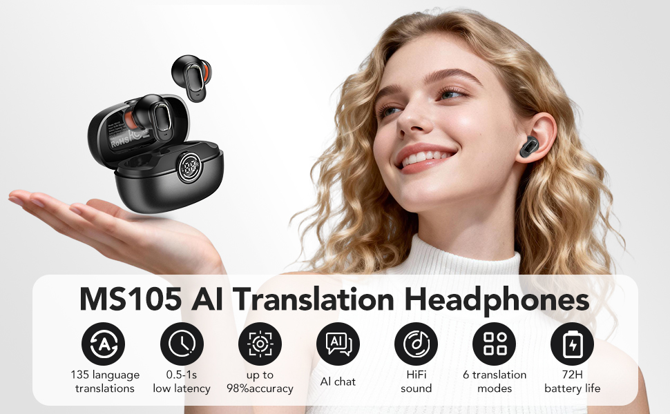 MS105 AI Transaltion HeadphoneS