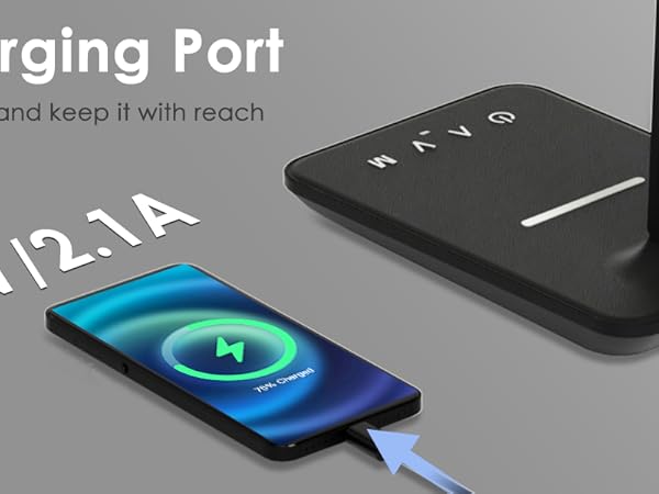 Desk Lamp with USB Charging Port