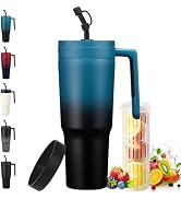 VICKNIY 40oz Infuser Water Bottle Tumbler - Stainless Steel Insulated Cup Keep Cold-46H &amp; Hot-20H...
