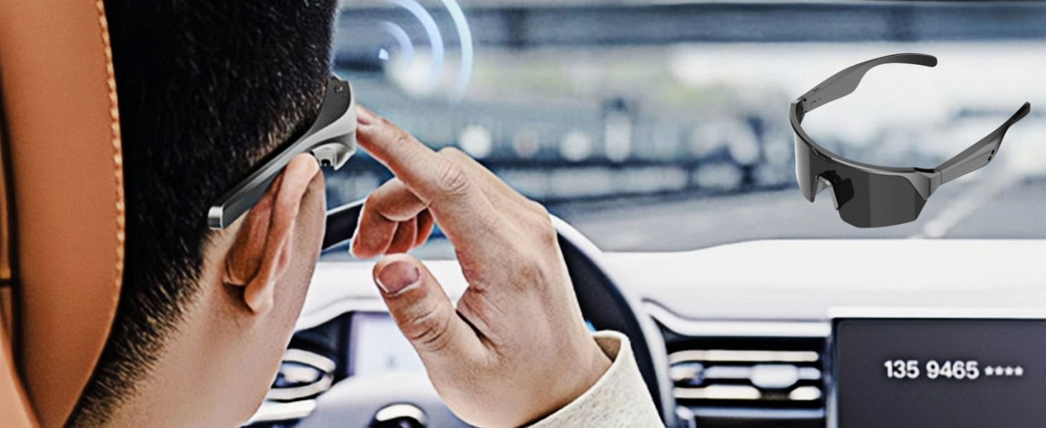 smart glasses with mic and speaker bluetooth glasses