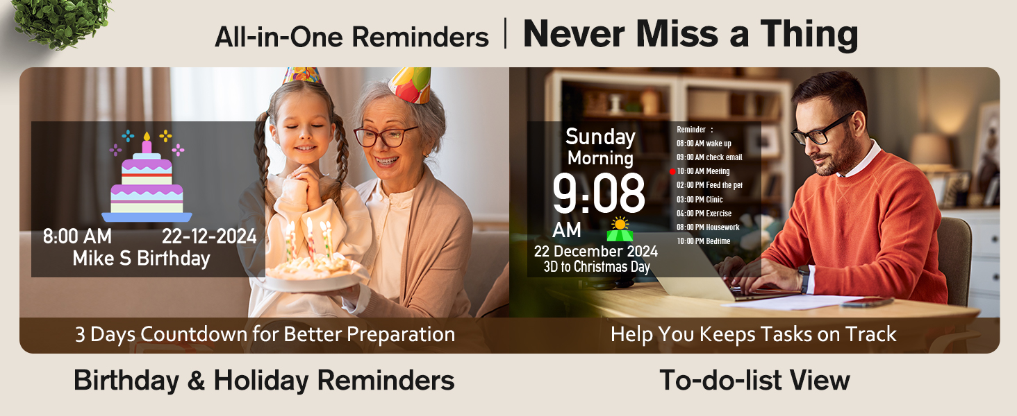 Digital Calendar Clock