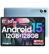 Blackview 2025 Android 15 Tablet 11 inch, Tab 90WiFi with 12GB+128GB Storage(Expand to 2TB), Unis...