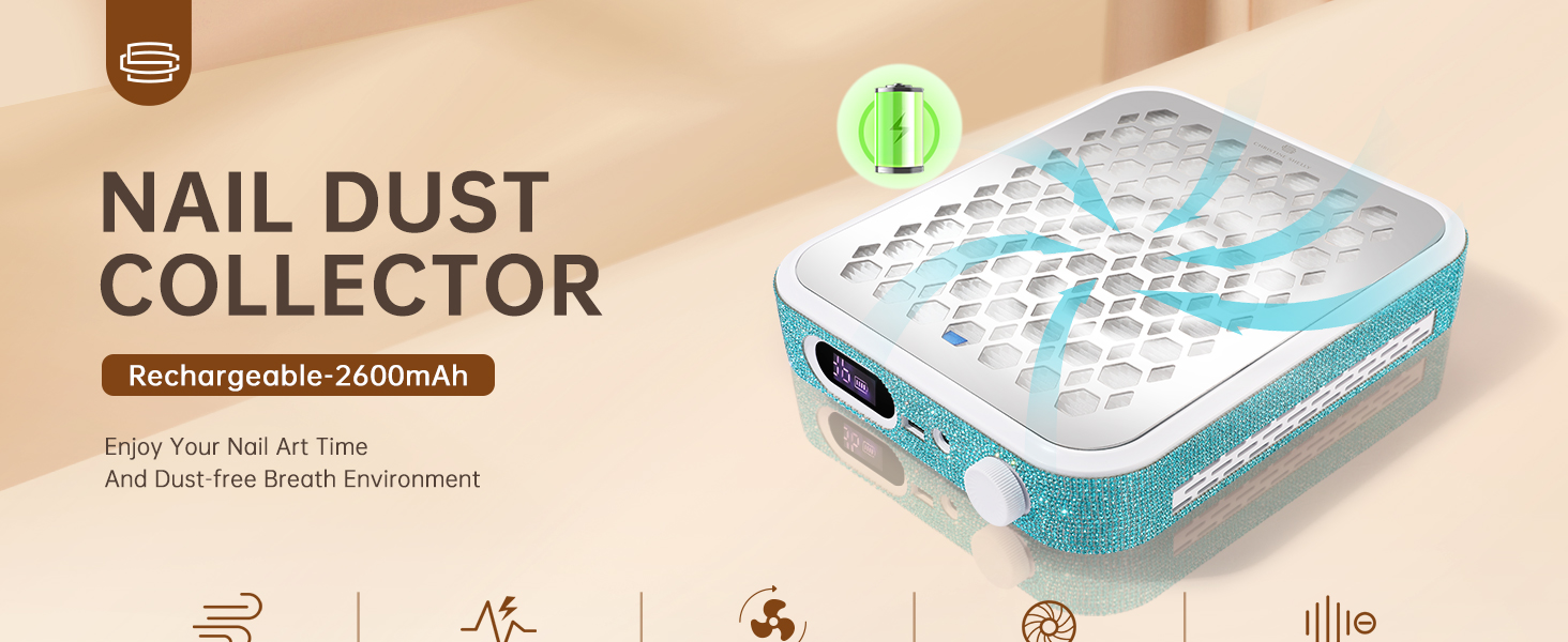 cordless dust collector nail tech