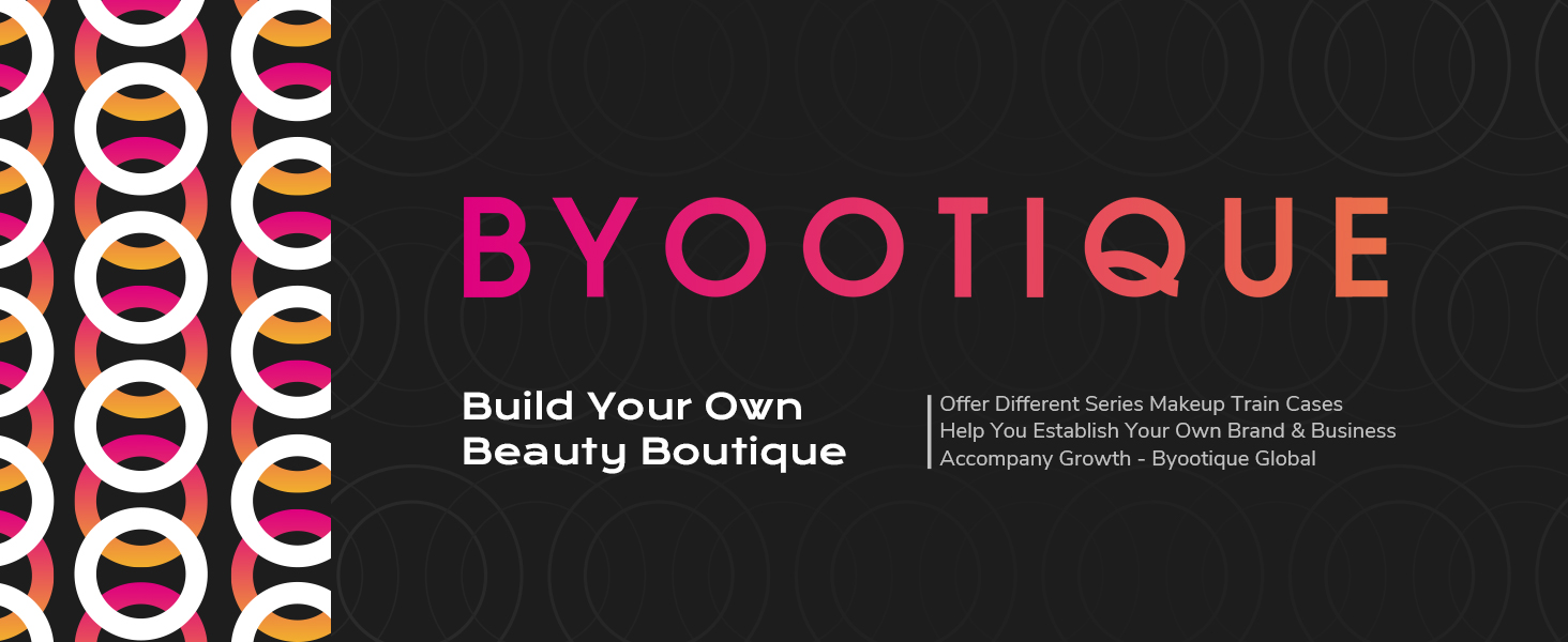 BYOOTIQUE Rolling Makeup Train Case