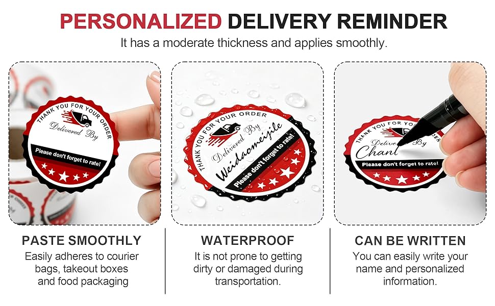 thank you for your order stickers food