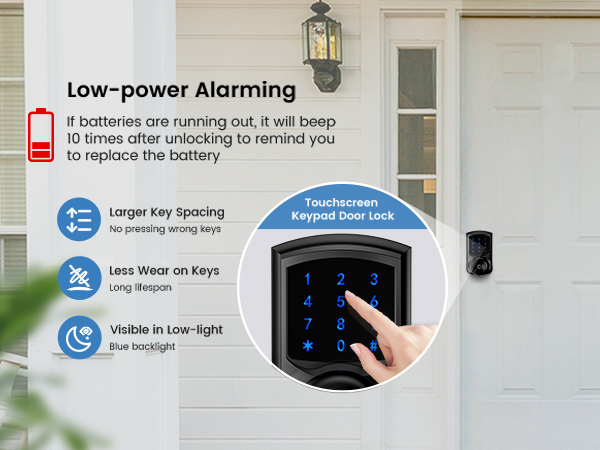 Keyless entry door lock