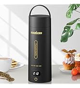 Travel Electric Kettle, Portable Small Electric Kettle for Tea Coffee, Hot Water Kettle with 4 Te...