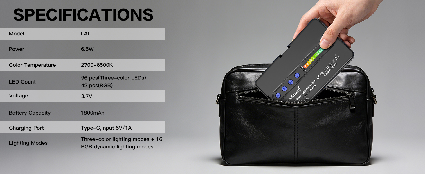 Zealsound RGB Selfie Light