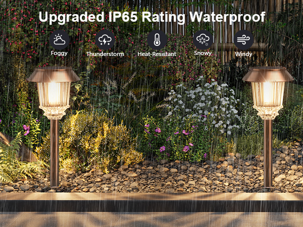 Solar lights outdoor waterproof