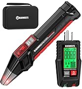 KAIWEETS Circuit Breaker Finder with LCD Display, GFCI Outlet Tester, Electrical Circuit Tracer T...