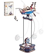 ROBOTIME 3D Wooden Puzzles for Adults, Ship Gravity Swing Model, Aircraft Model Kits for Age 14+,...