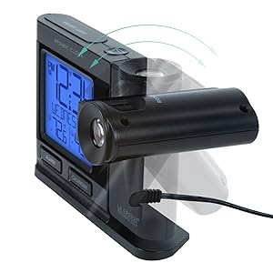 Lacrosse, la crosse, 616-41667, projection, atomic, self-set, alarm clock, time, digital, temp