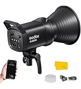 Godox SL60IIBi Bi-Color LED Video Light 75W, 2800K-6500K, CRI96+ TLCI97+, 25100Lux@1m, Bowens Mou...