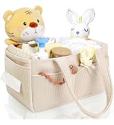 WNATN Diaper Caddy,Diaper Caddy Organizer, Stylish Storage Basket for Newborn Essentials