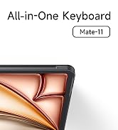 Text reads 'All-in-One Keyboard' and 'Mate-11'. Modern laptop or device keyboard shown in sleek design.