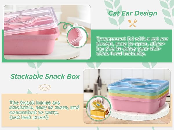3 compartment meal prep containers