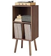 Record Player Stand with Vinyl Storage, Wooden Vinyl Record Stand, Record Player Cabinet, Record ...