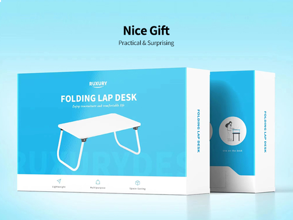 Ruxury Folding Lap Desk Laptop Stand Bed Desk Table Tray