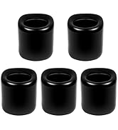 Black Spell Candle Holders 5 PCS, KSWING 1/2 Inch Diameter Ceramic Chime Ritual Candlestick Holde...