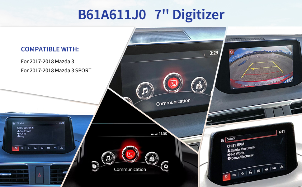 2017 Mazda 3 Screen Gps Navigation Radio Display Mazda 3 Accessories Alexa Touch Screen