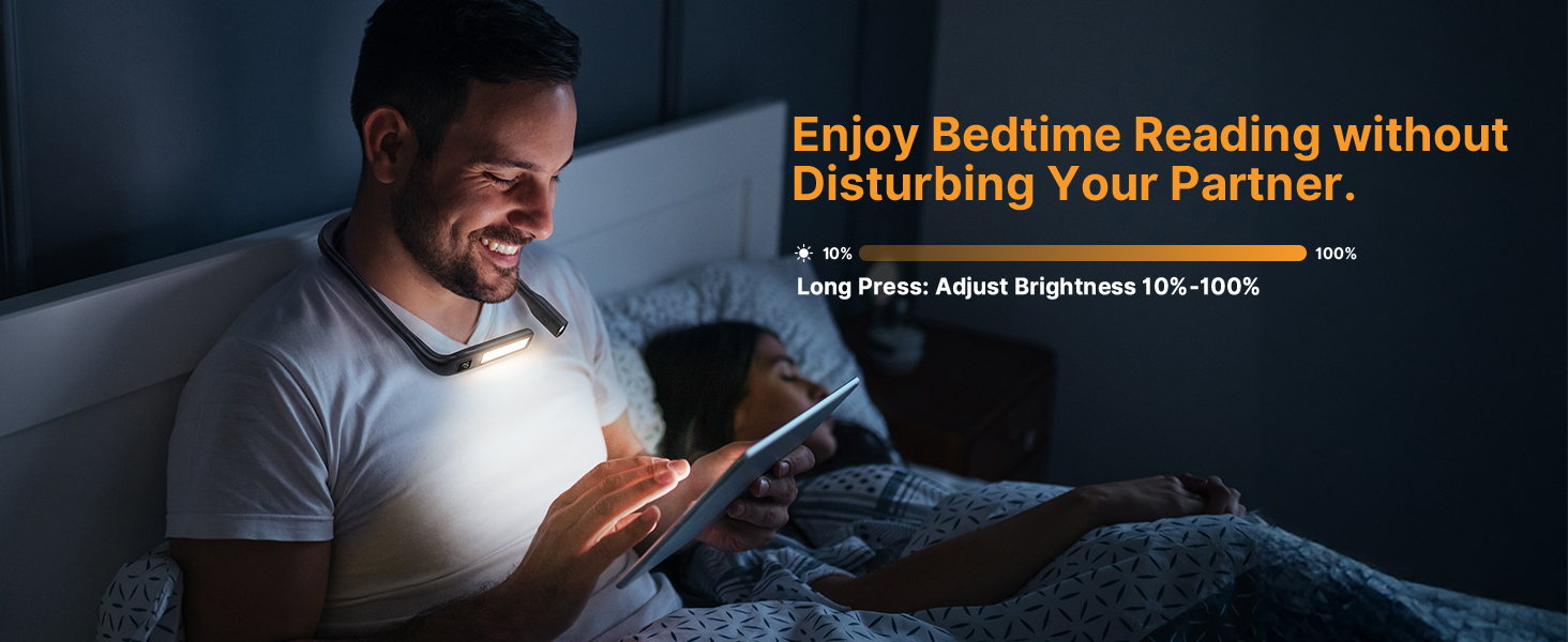 Enjoy Bedtime Reading without Disturbing Your Partner