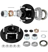 2 Set 3500lb Trailer hub kit 5 Pair 4.5‘ for 1-1/16’‘ to 1-3/8’' Trailer Tapered axle, 5 Lug Trai...