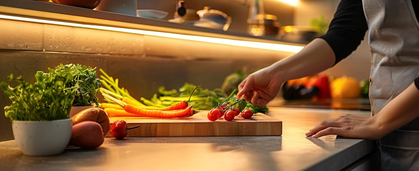 UVTaoYuan 3000K warm light belt in the kitchen application