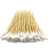 6 inch Long Large Cotton swabs for Pet Care,Gun clean,Natural cotton with Bamboo stick 100pcs