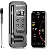 Newise Wireless Meat Thermometer Digital, 800FT Bluetooth Food Thermometer for Remote Monitoring ...