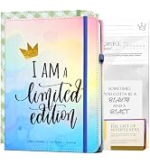 MESMOS A5 Vegan Leather Lined Journal for Women, Inspirational and Cute Writing Leather Journals ...