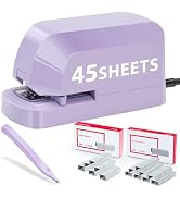 Electric Stapler for Desk Value Pack, 45 Sheet Capacity, Includes 1500 Staples &amp; Staple Remover, ...
