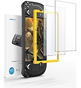 JSAUX 2-Pack Anti Glare Screen Protector for Steam Deck, 9H Hardness Matte Tempered Glass with Gu...