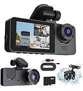 Dash Camera for Cars, Moclever 1080P FHD Car Camera Front Rear with Free 32G MMC Card G Sensor Mo...