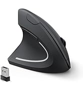 Lekvey Left Handed Ergonomic Mouse, Vertical Wireless Mouse for Left Hand, 2.4G USB Carpal Tunnel...