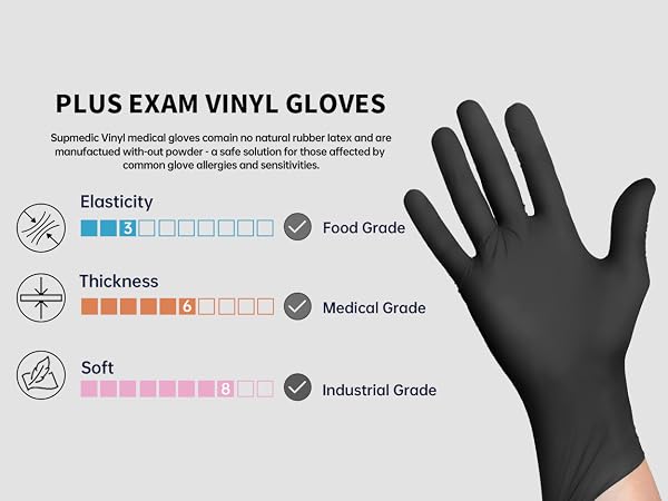 Supmedic Premium vinyl gloves
