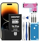 MOVFST Replacement for iPhone 14 Pro Battery,3600mAh Li-ion Polymer High Capacity Battery Fit for...