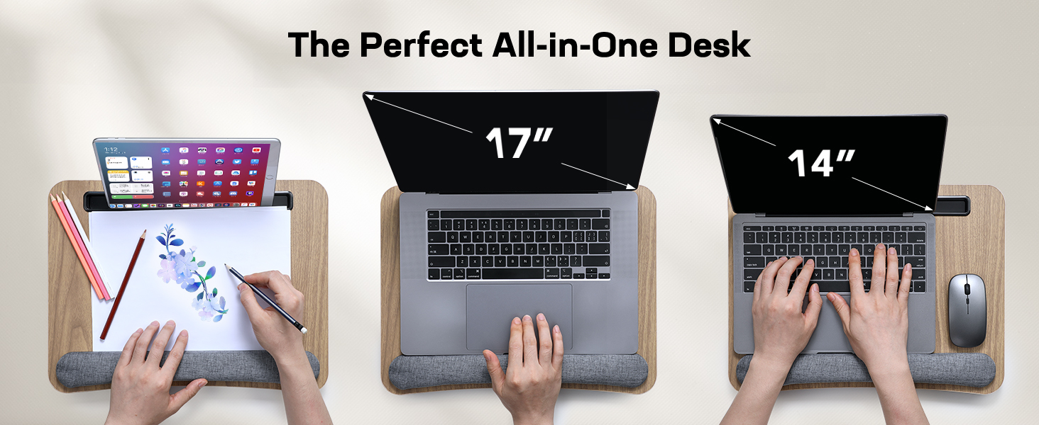 HNLD12 laptop lap desk lap desk with cushion laptop stand for bed for adults