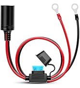 Nilight Female Cigarette Lighter Outlet 3Ft + Eyelet Terminal Plug and Blade Fuse Holder 12V 16AW...