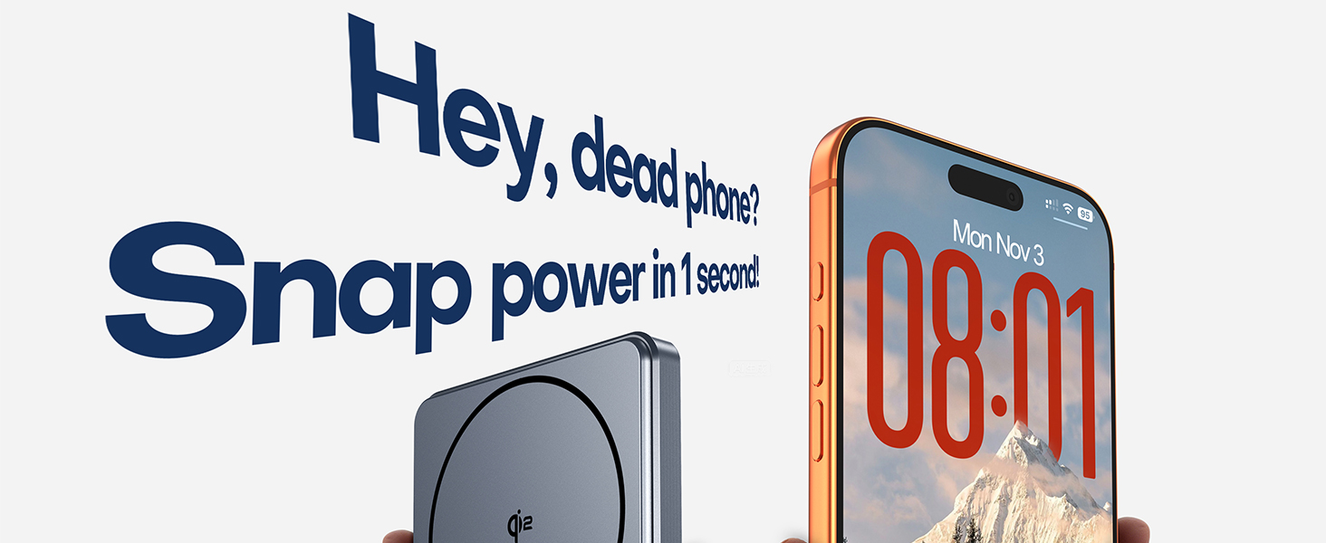 10000mah Qi2 power bank