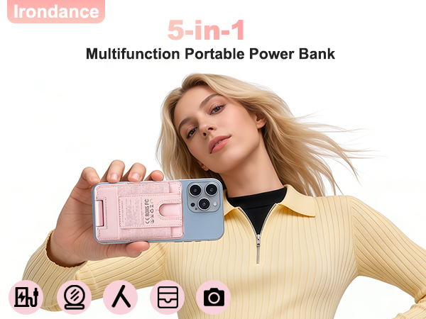 5000mAh backup power for daily use, short trips, and busy days.