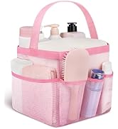 Attmu Mesh Shower Caddy Portable for College Dorm Room Essentials with 8 Pockets, Hanging Shower ...