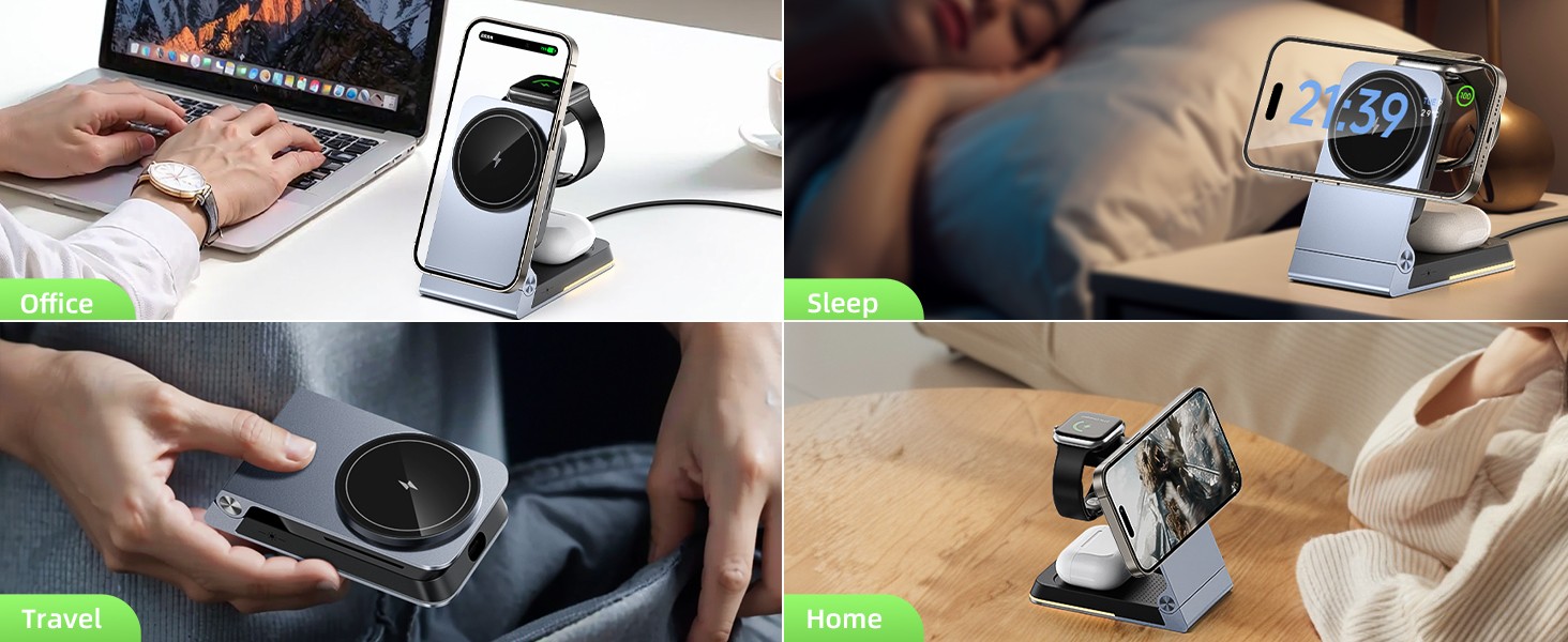 iphone and apple watch charging station