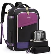 LOVEVOOK Travel Backpack for Women, 40L Carry On Backpack for Airplanes, Personal Item Bag for Ai...