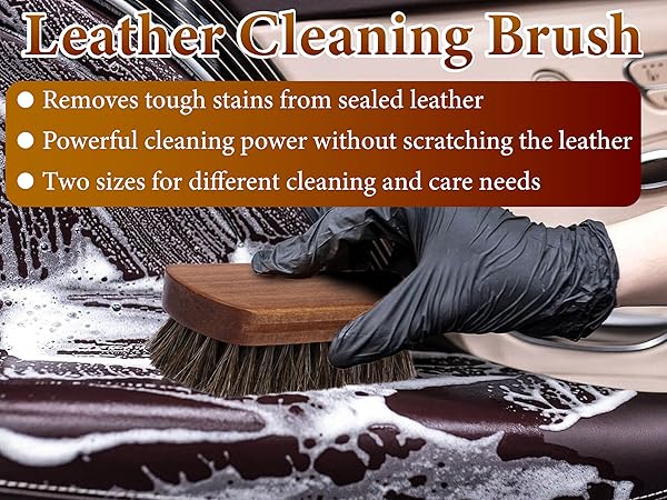 Leather Brush Car Detailing