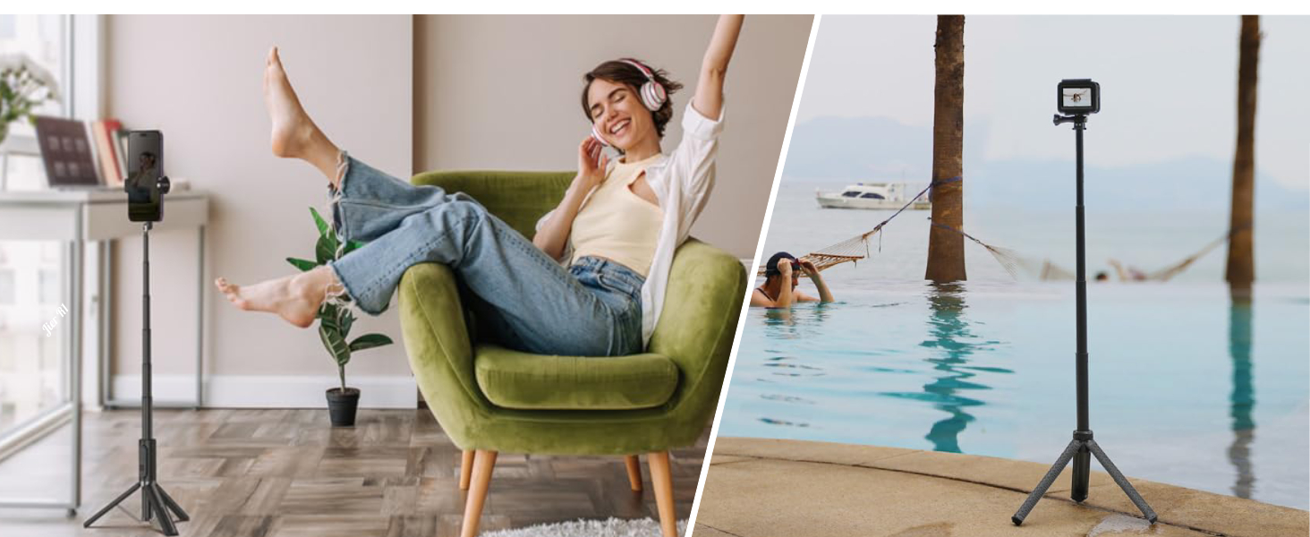 Jier R1 Bluetooth Camera Remote Control for iPhone, GoPro