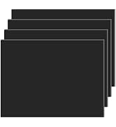 BENECREAT 4 Pack UHMW Polyethylene Sheet, 7.87x5.91x0.24inch Wear Resistant Plastic Board with Do...