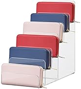 Cabilock 6 Tier Acrylic Display Stand:Clear Riser Display Shelf for Figures Step Acrylic Wallet P...