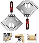 WETOLS Corner Clamp 2pcs 90 Degree Right Angle Clamp with Adjustable Aluminum Alloy Swing Jaw, Si...