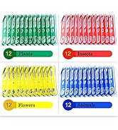 Jiusion 48Pcs Prepared Microscope Slides Specimen Animals Insects Plants Flowers Sample Biologica...