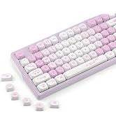 AKepopery MOA Keycap-PBT Keycaps, Custom Keyboard Keycaps 60 65 75 100 Percent, 5 Side Dye Sublim...